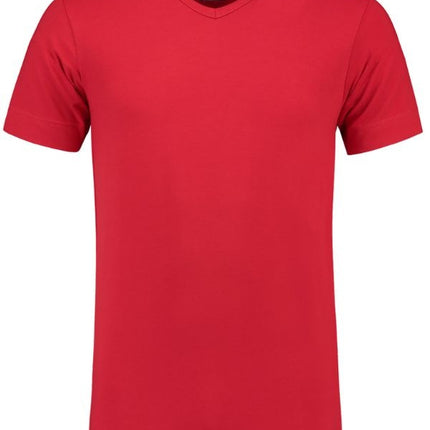 Lemon & Soda Extra lang T-shirt met V-hals L&S