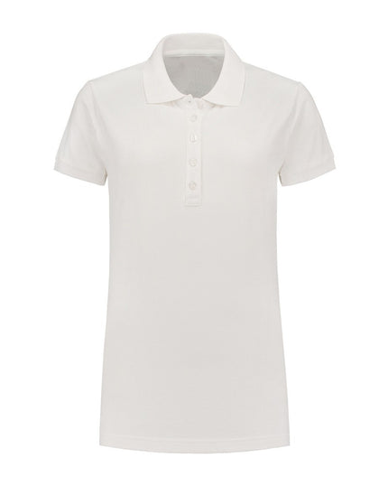 Lemon & Soda L&S damespolo wit maat L