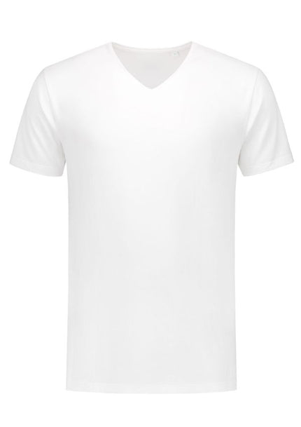 Lemon & Soda Stretch T-shirt V-hals heren lang