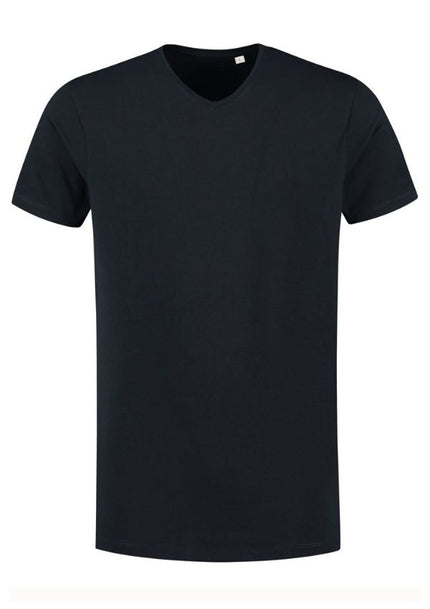 Lemon & Soda Stretch T-shirt V-hals heren lang