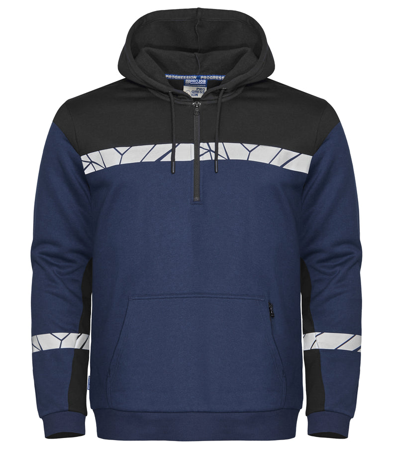 Projob Hoodie met halve rits Projob Progression 7104