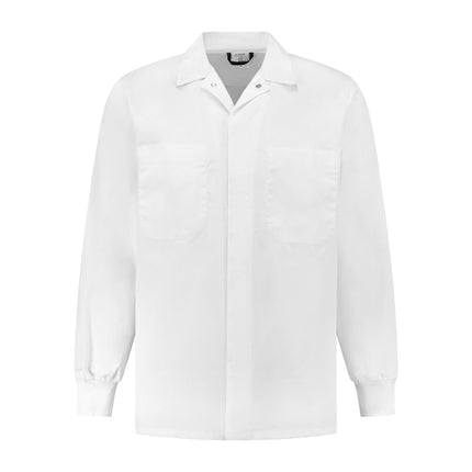 Werkkleding.com Food stofjas kort met tricot manchetten