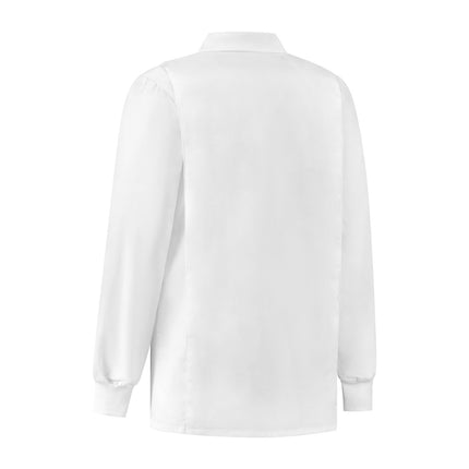 Werkkleding.com Food stofjas kort met tricot manchetten