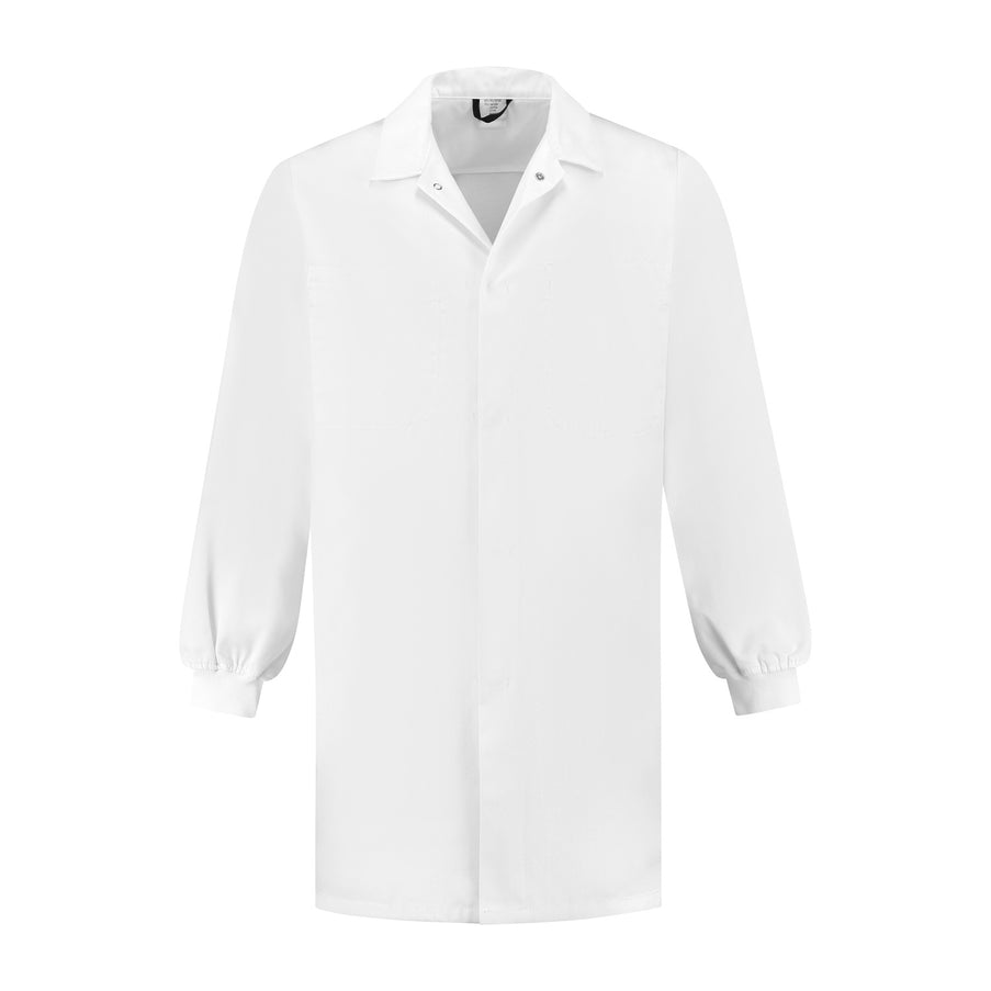 Werkkleding.com Food stofjas met tricot manchetten