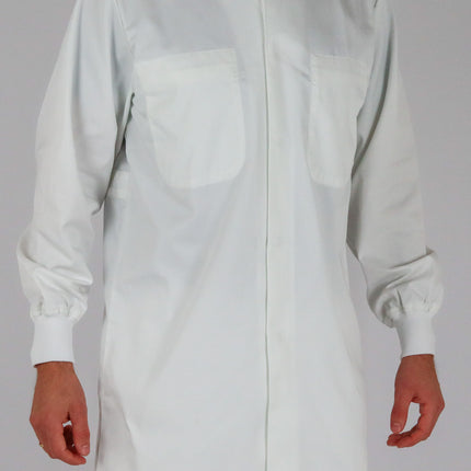 Werkkleding.com Food stofjas met tricot manchetten