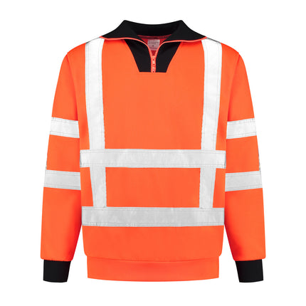 Werkkleding.com High Visibility halfzip sweater RWS